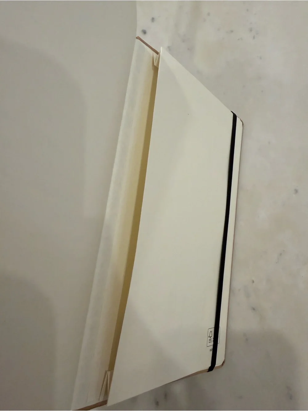 Brown Embossed Moleskine-Style Notebook